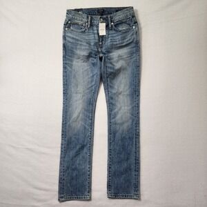 J Crew Jeans Mens 29x32 Blue Fade Slim Fit Vintage Flex Denim Pants Whisker New